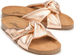 Sandalen|Pantoletten|Horsch Schuhe Pantolette in Untergrößen Gold