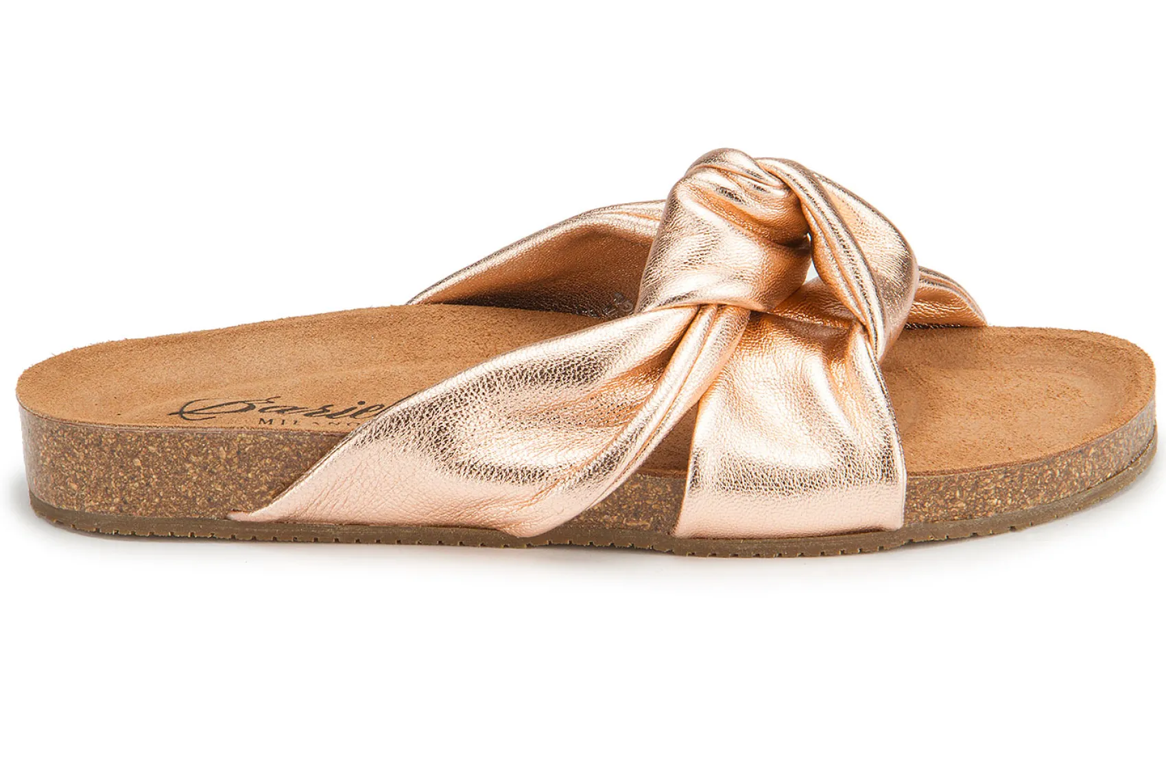 Sandalen|Pantoletten|Horsch Schuhe Pantolette in Untergrößen Gold