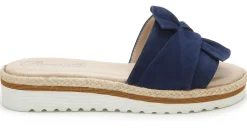 Sandalen|Pantoletten|Horsch Schuhe Pantolette in Untergrößen Blau