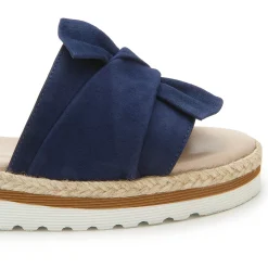 Sandalen|Pantoletten|Horsch Schuhe Pantolette in Untergrößen Blau