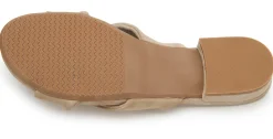 Sandalen|Pantoletten|Horsch Schuhe Pantolette in Untergrößen Beige