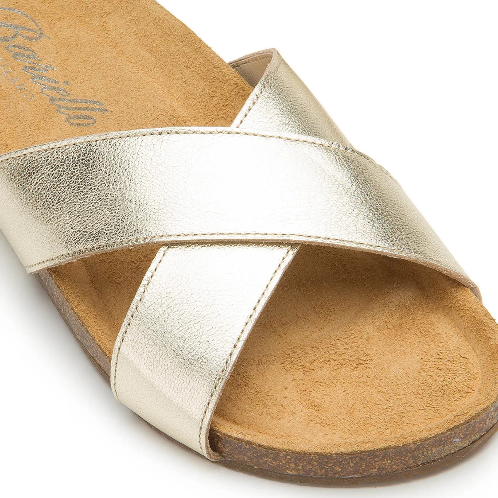 Sandalen|Pantoletten|Horsch Schuhe Pantolette in Untergrößen Gold