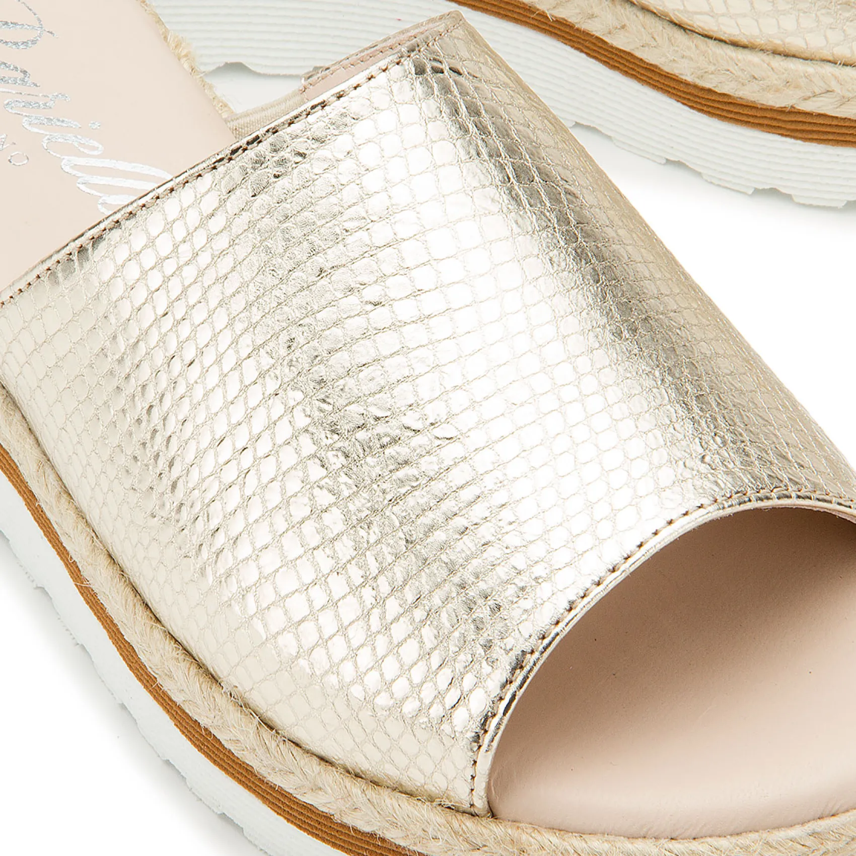 Sandalen|Pantoletten|Horsch Schuhe Pantolette in Untergrößen Gold