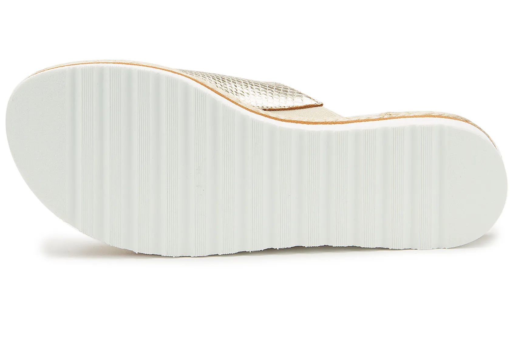Sandalen|Pantoletten|Horsch Schuhe Pantolette in Untergrößen Gold