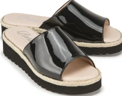 Sandalen|Pantoletten|Horsch Schuhe Pantolette in Untergrößen Schwarz