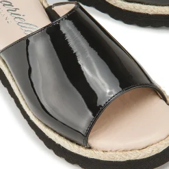 Sandalen|Pantoletten|Horsch Schuhe Pantolette in Untergrößen Schwarz
