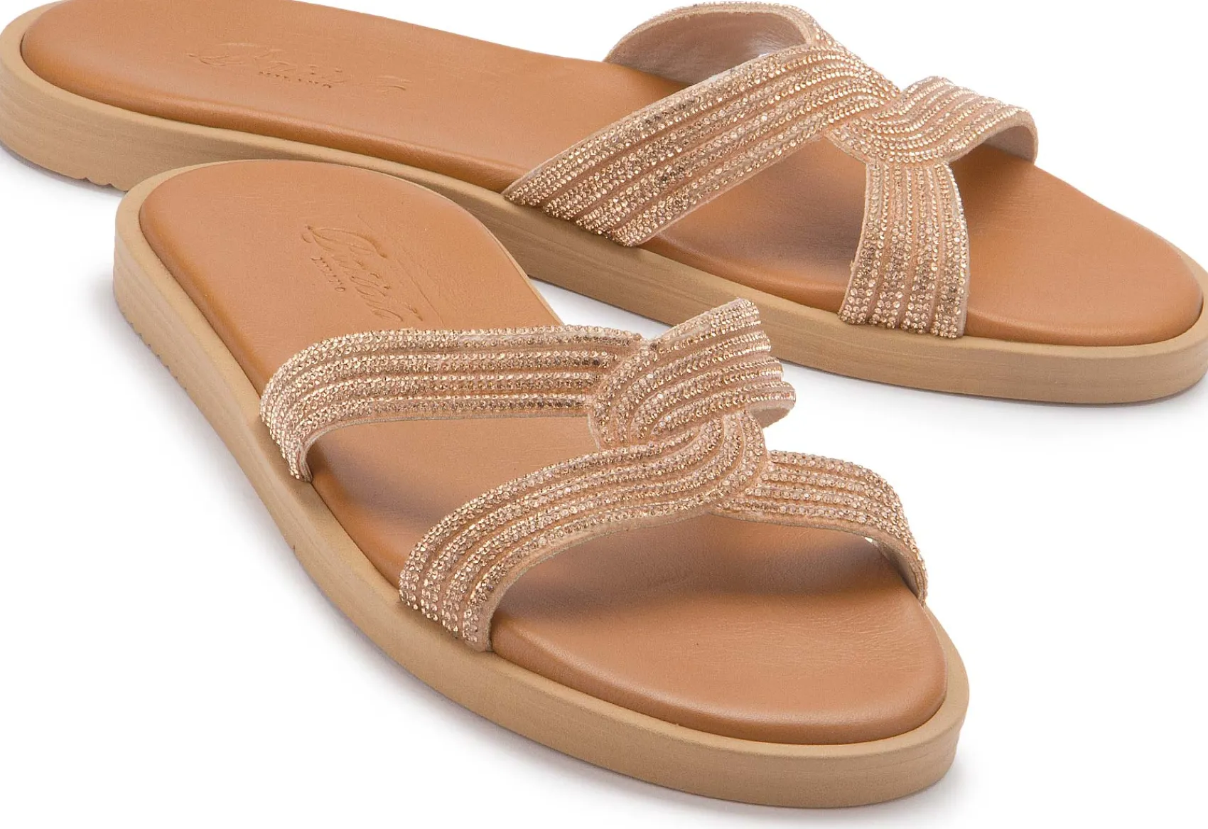 Sandalen|Pantoletten|Horsch Schuhe Pantolette in Untergrößen Gold
