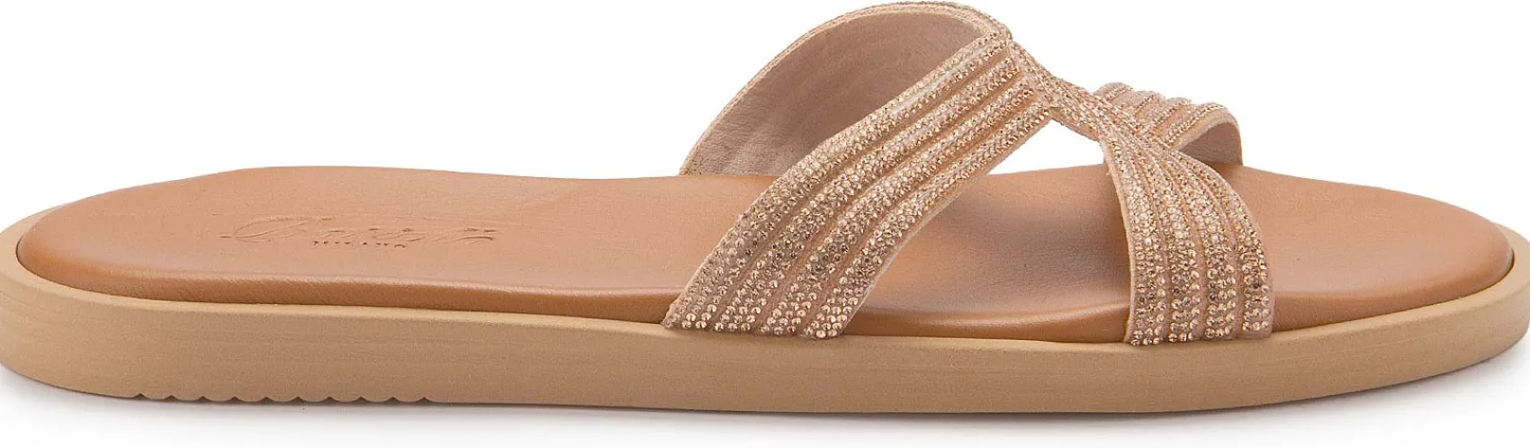 Sandalen|Pantoletten|Horsch Schuhe Pantolette in Untergrößen Gold