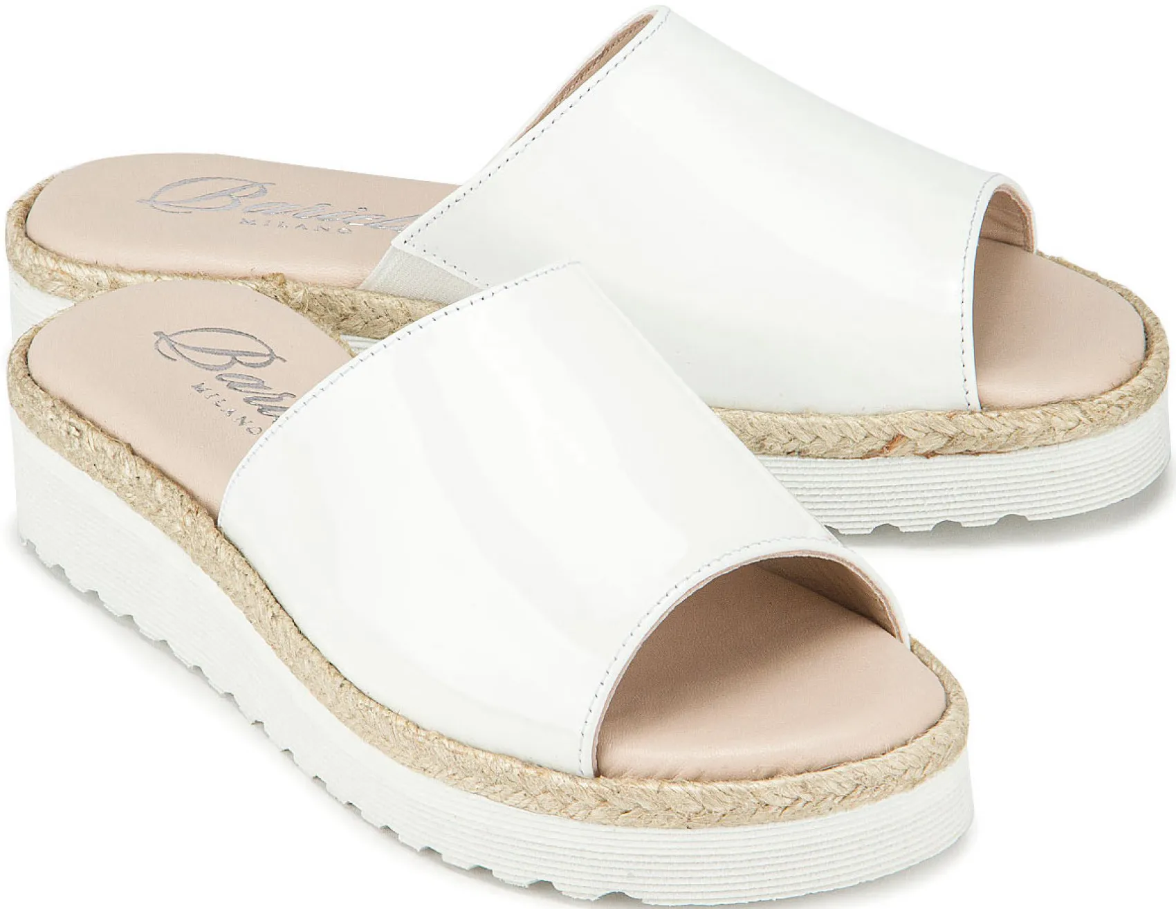 Sandalen|Pantoletten|Horsch Schuhe Pantolette in Untergrößen Weiß