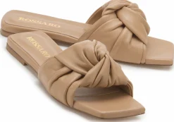 Sandalen|Pantoletten|Horsch Schuhe Pantolette in Untergrößen Beige