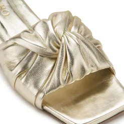 Sandalen|Pantoletten|Horsch Schuhe Pantolette in Untergrößen Gold
