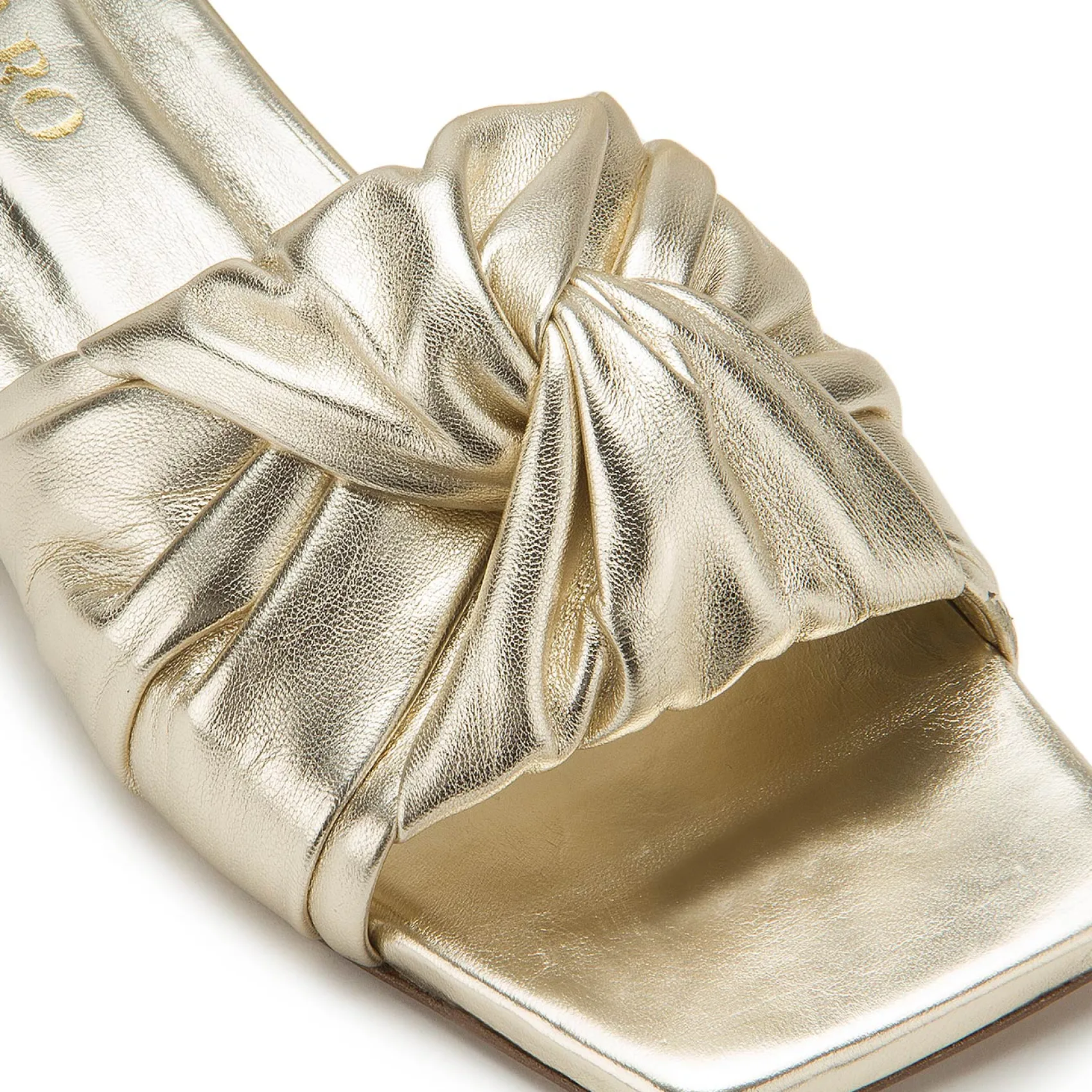 Sandalen|Pantoletten|Horsch Schuhe Pantolette in Untergrößen Gold