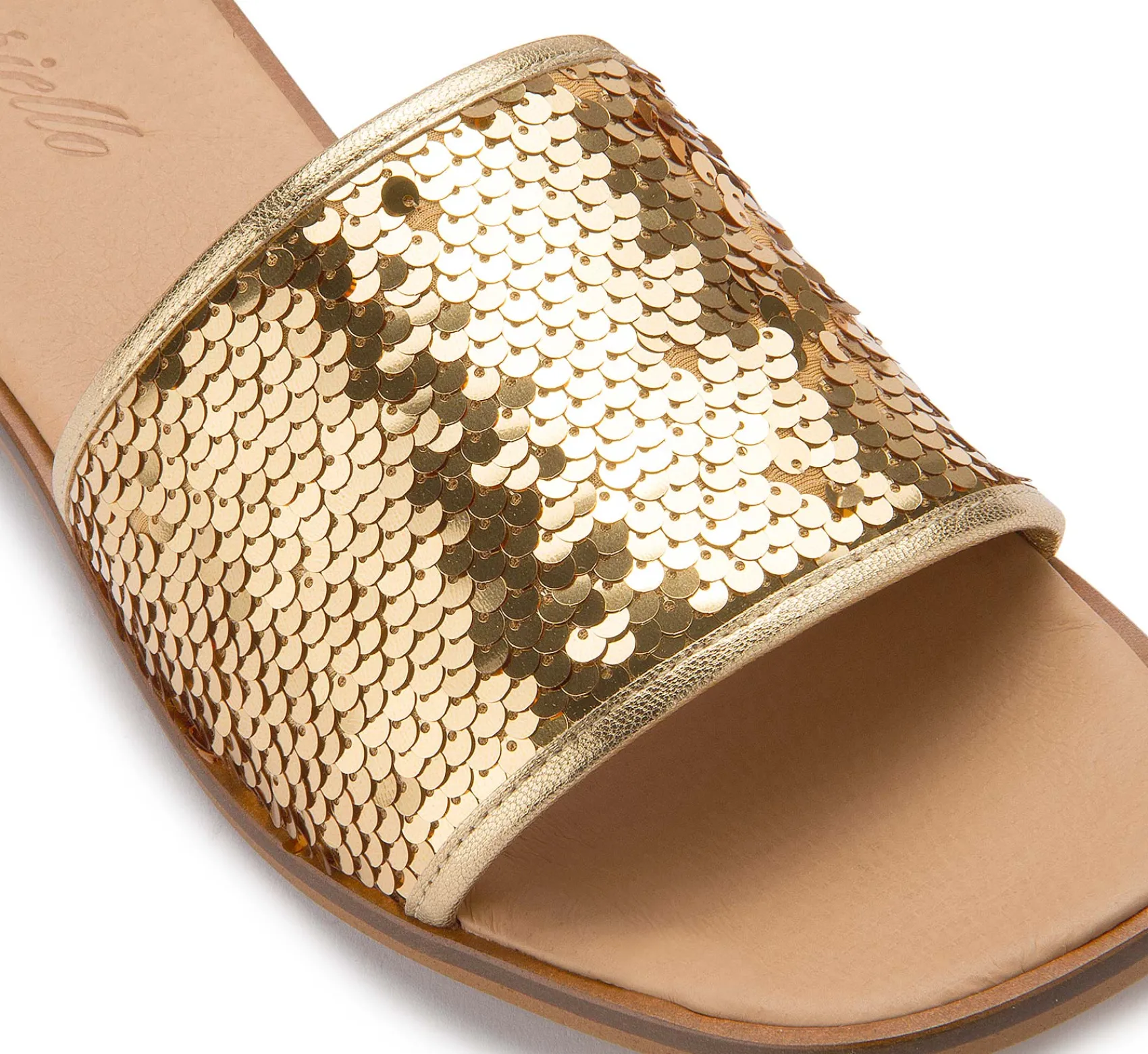 Sandalen|Pantoletten|Horsch Schuhe Pantolette in Untergrößen Gold