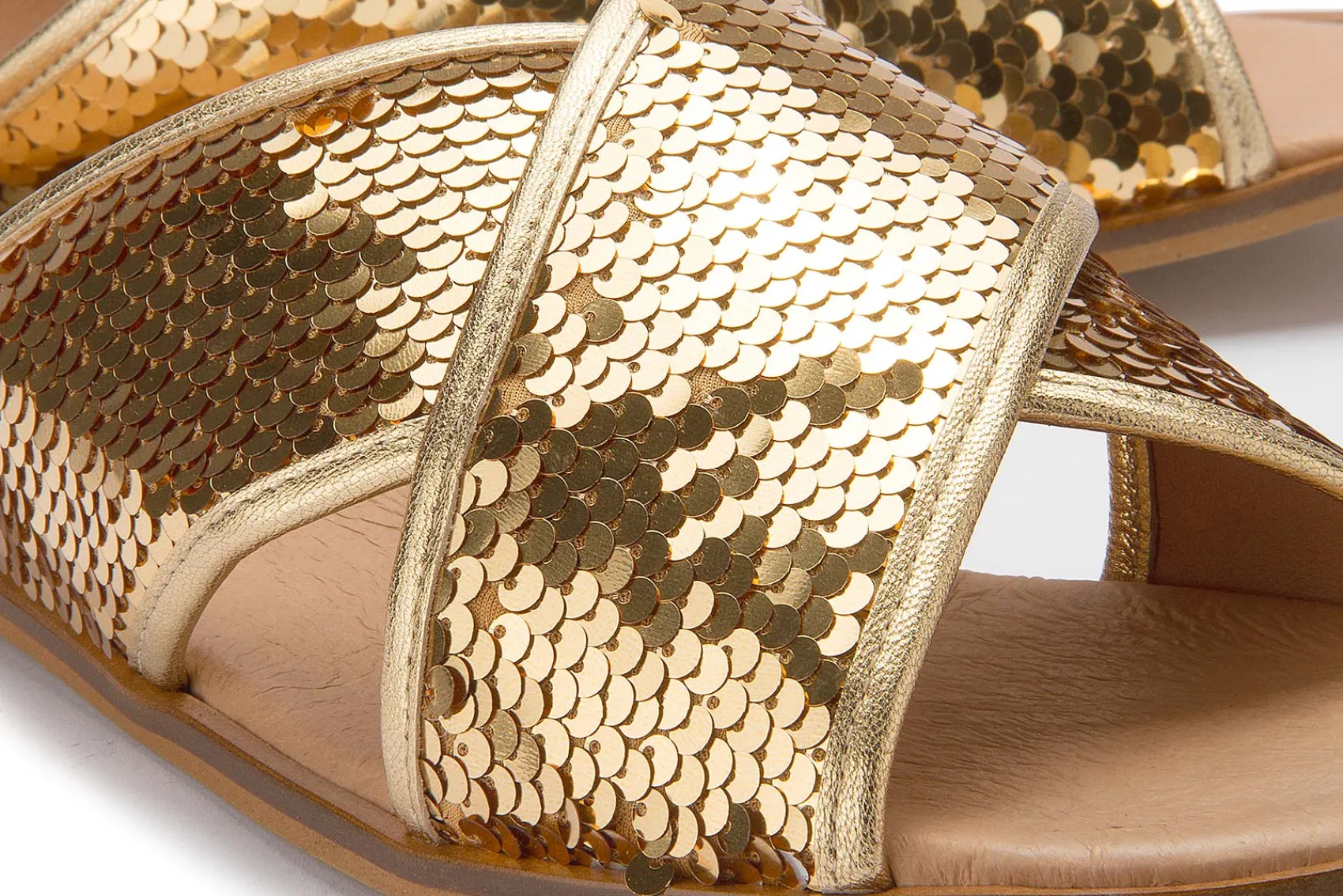Sandalen|Pantoletten|Horsch Schuhe Pantolette in Untergrößen Gold