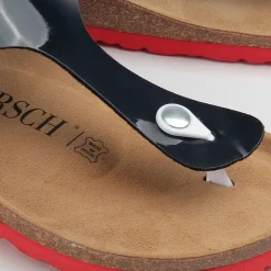 Sandalen|Pantoletten|Horsch Schuhe Pantolette in Untergrößen Schwarz