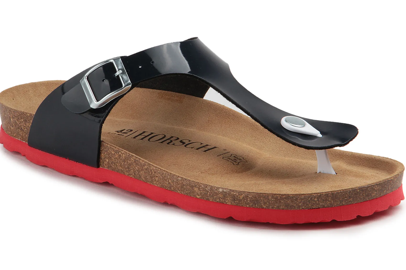 Sandalen|Pantoletten|Horsch Schuhe Pantolette in Untergrößen Schwarz