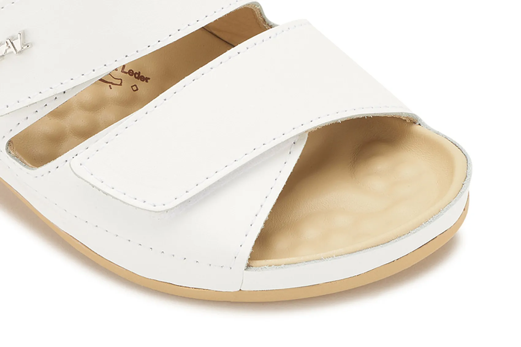 Sandalen|Pantoletten|Horsch Schuhe Pantolette in Untergrößen Weiß