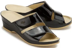 Sandalen|Pantoletten|Horsch Schuhe Pantolette in Untergrößen Schwarz