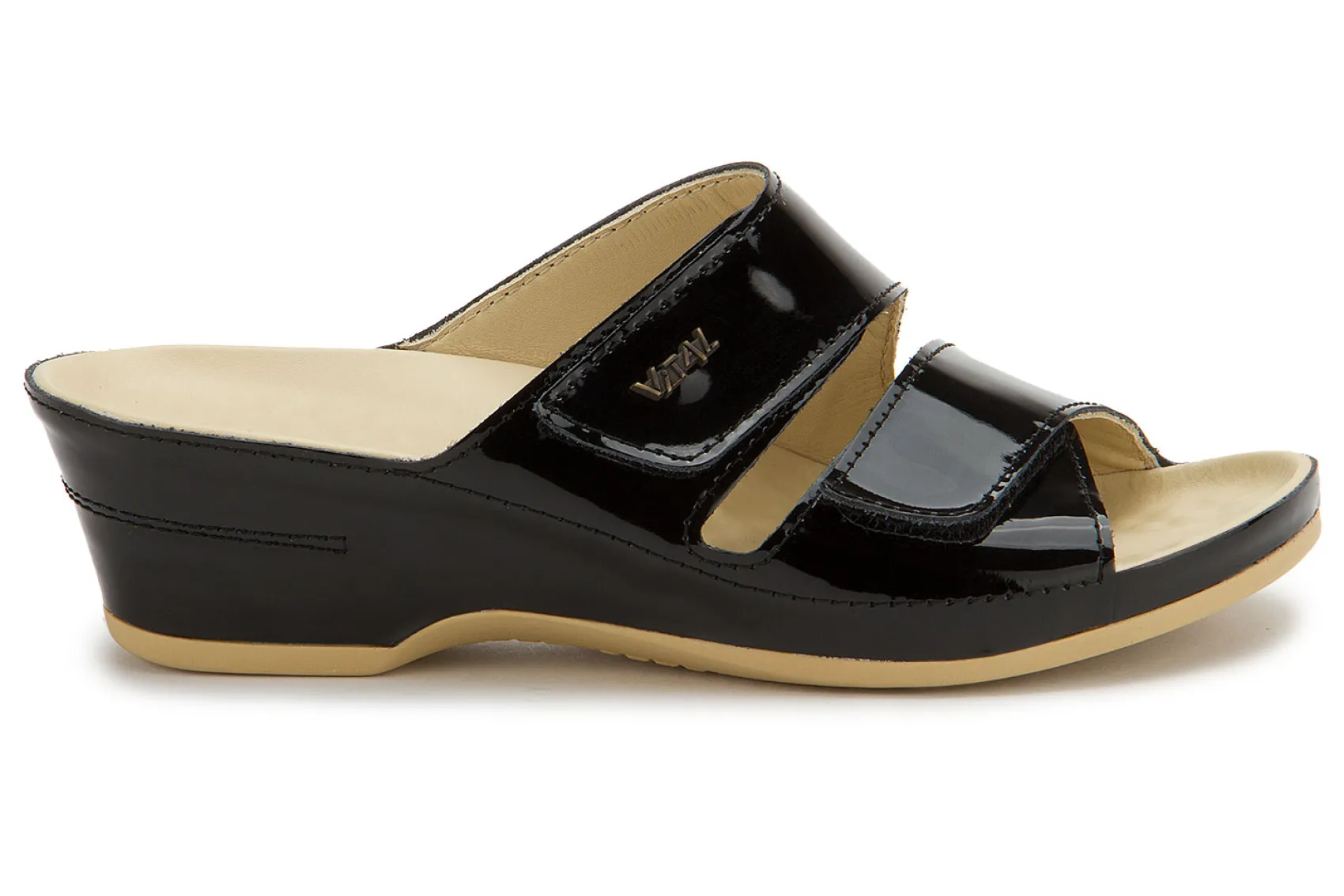 Sandalen|Pantoletten|Horsch Schuhe Pantolette in Untergrößen Schwarz