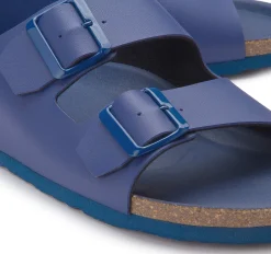 Sandalen|Pantoletten|Horsch Schuhe Pantolette in Untergrößen Blau