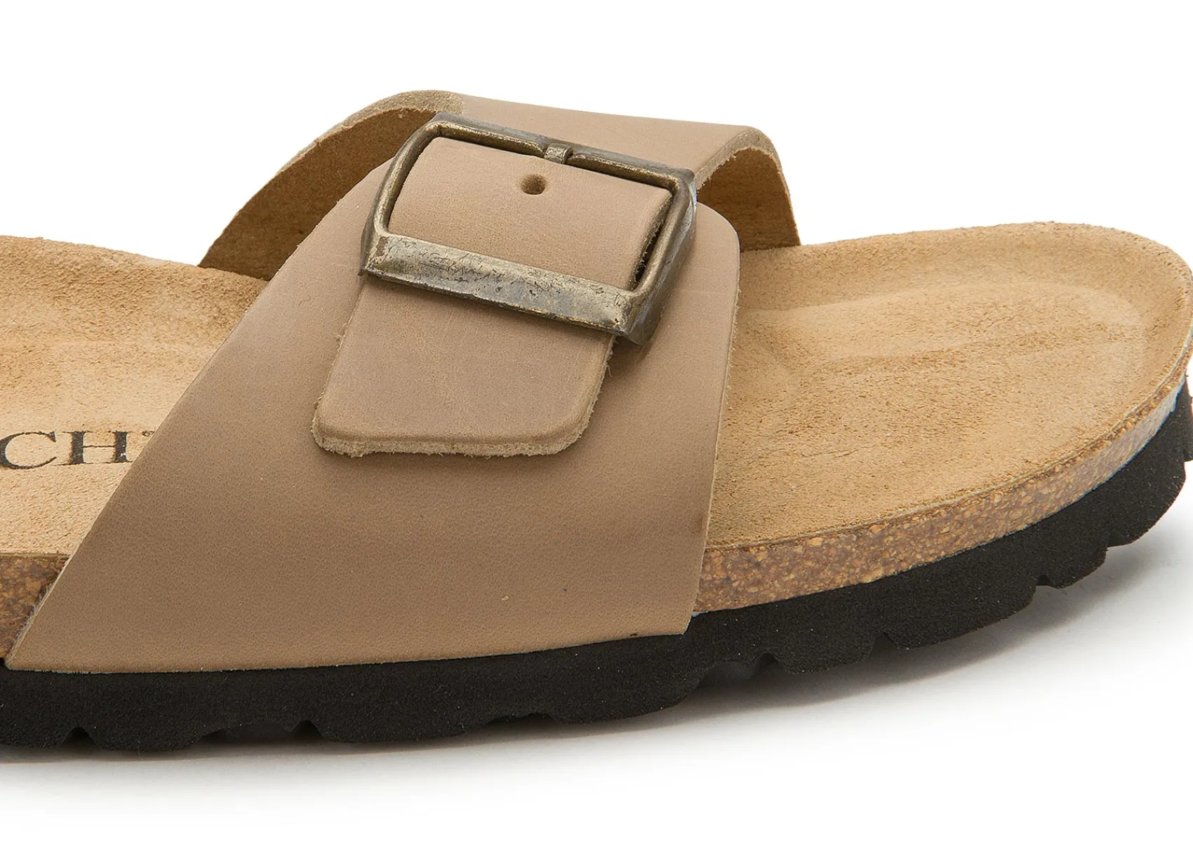 Sandalen|Pantoletten|Horsch Schuhe Pantoletten in Übergrößen Beige