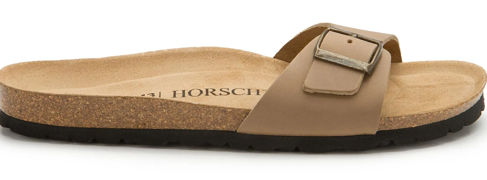 Sandalen|Pantoletten|Horsch Schuhe Pantoletten in Übergrößen Beige