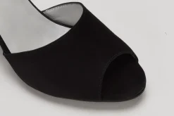 Sandalen|Pumps|Horsch Schuhe Peeptoes in Untergrößen Schwarz