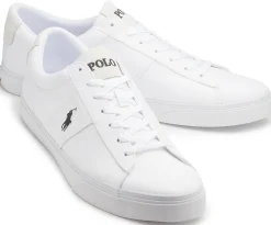 Sneaker|Schnürschuhe|Horsch Schuhe POLO Leinenschuh in Übergrößen Weiß
