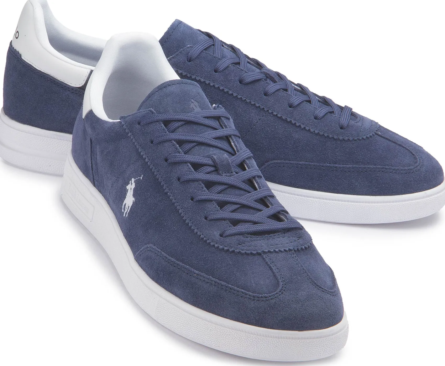 Sneaker|Schnürschuhe|Horsch Schuhe POLO Sneaker in Übergrößen Blau