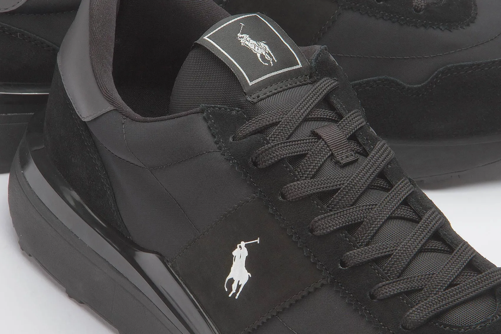 Sneaker|Schnürschuhe|Horsch Schuhe POLO Sneaker in Übergrößen Schwarz