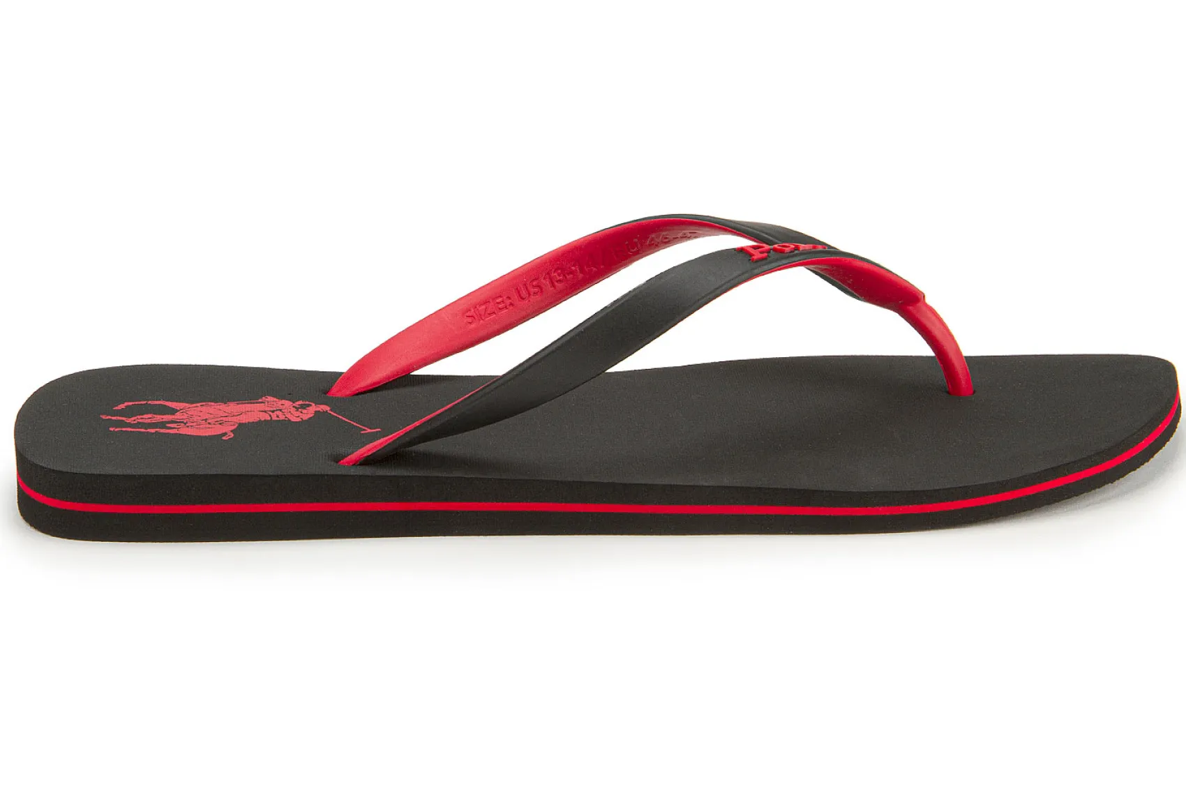 Sandalen|Horsch Schuhe POLO Zehentrenner in Übergrößen Schwarz