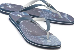 Sandalen|Horsch Schuhe POLO Zehentrenner in Übergrößen Blau
