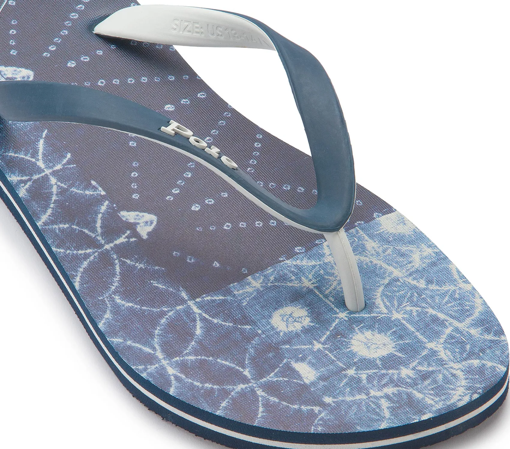 Sandalen|Horsch Schuhe POLO Zehentrenner in Übergrößen Blau