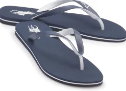 Sandalen|Horsch Schuhe POLO Zehentrenner in Übergrößen Blau