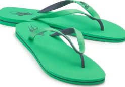 Sandalen|Horsch Schuhe POLO Zehentrenner in Übergrößen Grün