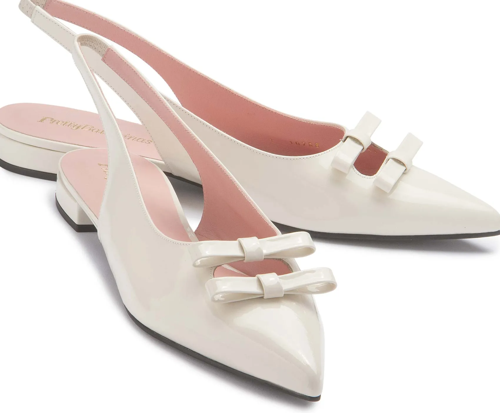 Sling|Ballerinas|Horsch Schuhe Pretty Ballerina in Übergrößen Weiß