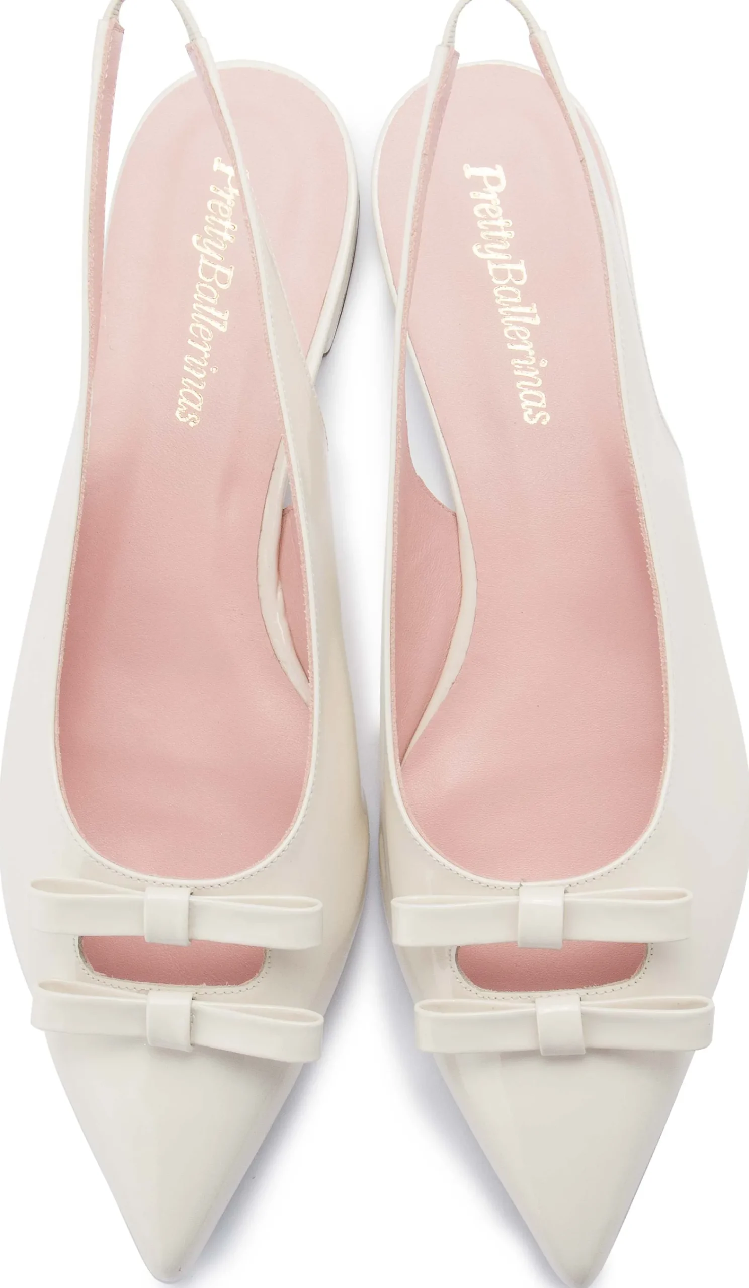 Sling|Ballerinas|Horsch Schuhe Pretty Ballerina in Übergrößen Weiß