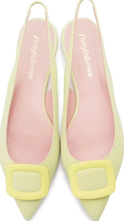 Sling|Sandalen|Horsch Schuhe Pretty Ballerinas in Übergrößen Gelb