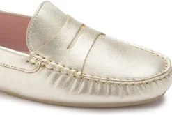 Slipper|Horsch Schuhe Pretty Loafer in Übergrößen Gold