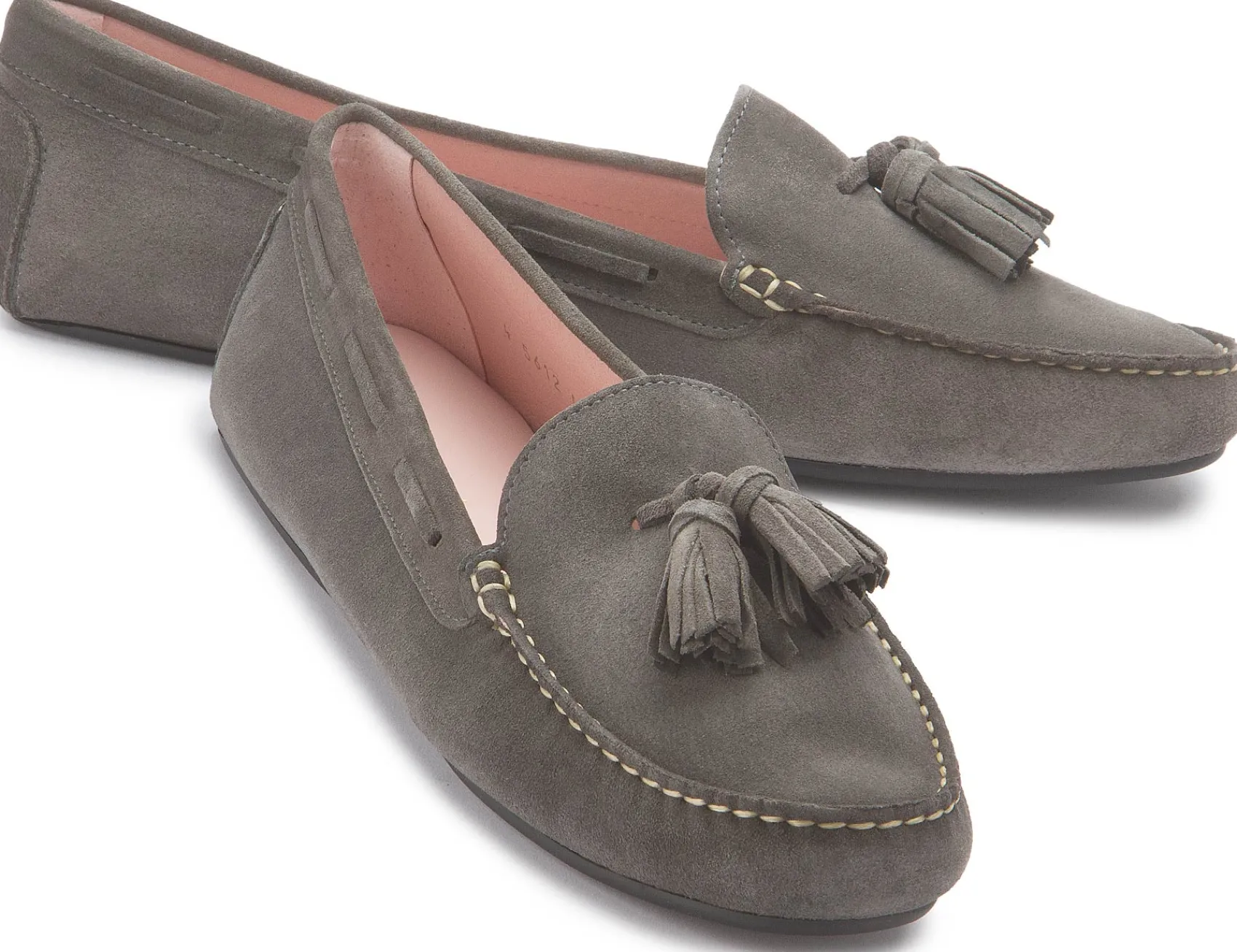 Slipper|Ballerinas|Horsch Schuhe Pretty Loafer in Übergrößen Grau