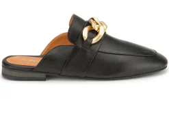 Slipper|Pantoletten|Horsch Schuhe Sabot in Übergrößen Schwarz