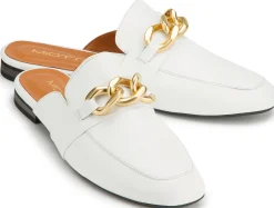 Slipper|Horsch Schuhe Sabot in Übergrößen Weiß