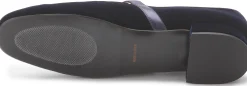 Ballerinas|Horsch Schuhe Samt-Ballerina in Übergrößen Blau