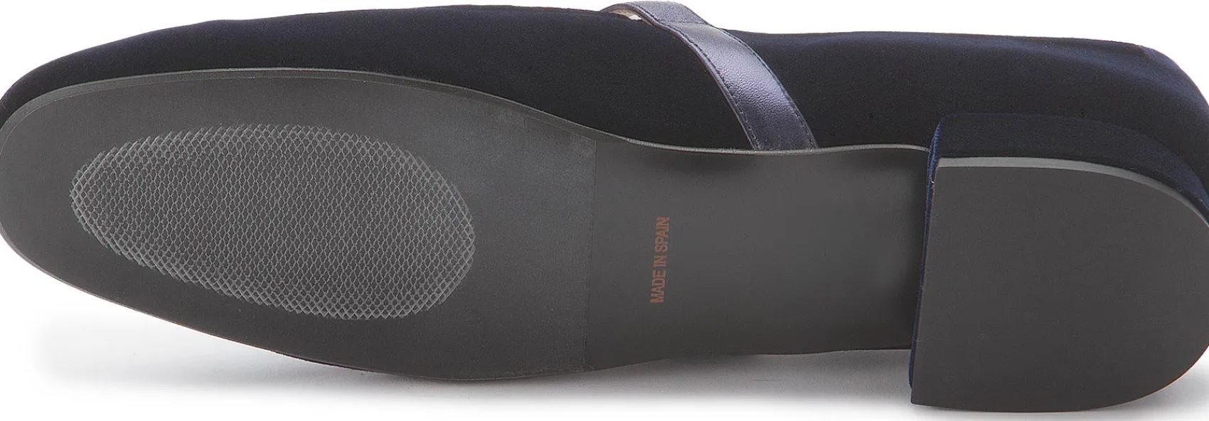 Ballerinas|Horsch Schuhe Samt-Ballerina in Übergrößen Blau