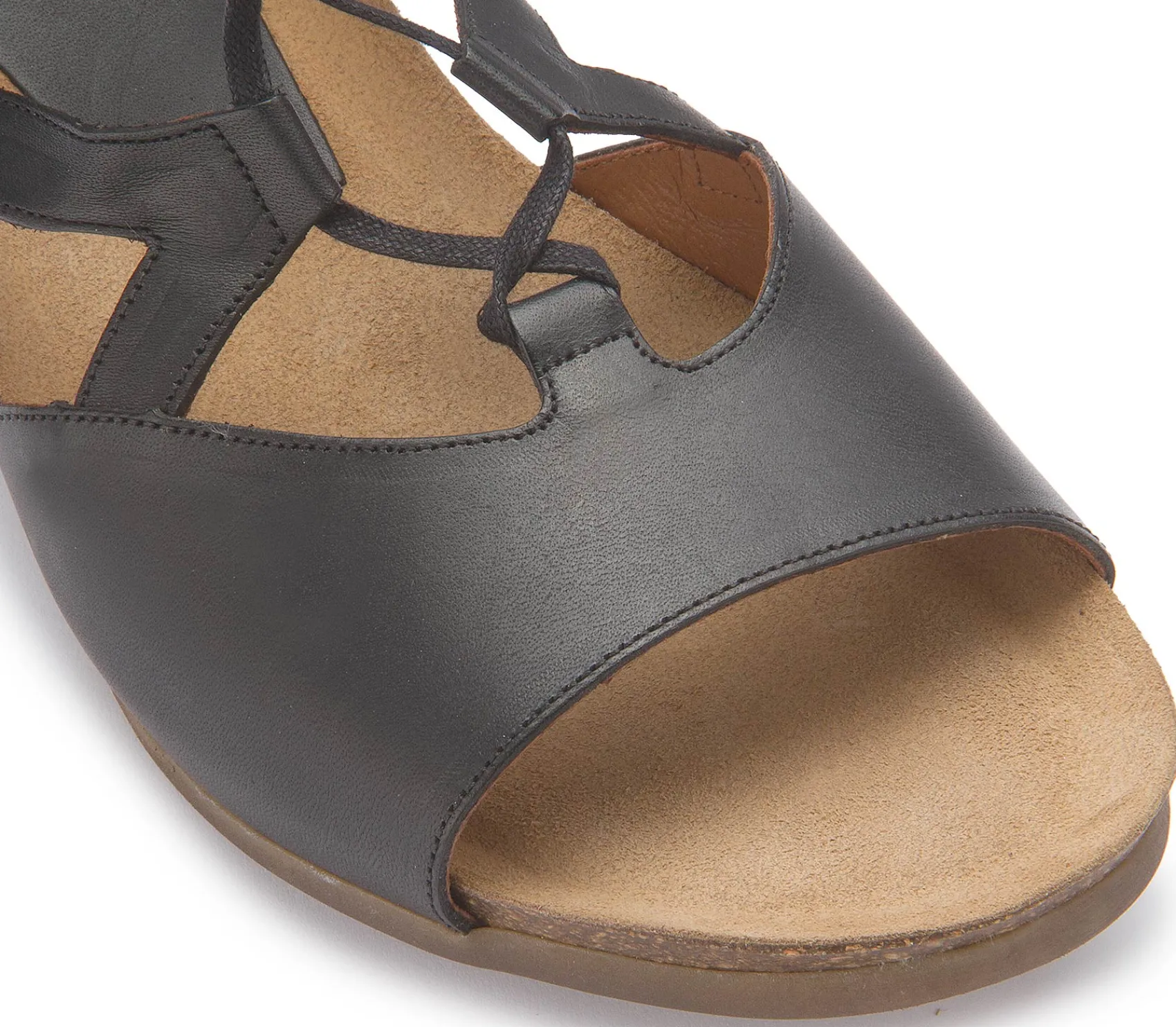 Sandalen|Horsch Schuhe Sandale in Übergrößen Schwarz