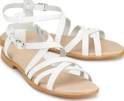 Sandalen|Horsch Schuhe Sandale in Übergrößen Weiß