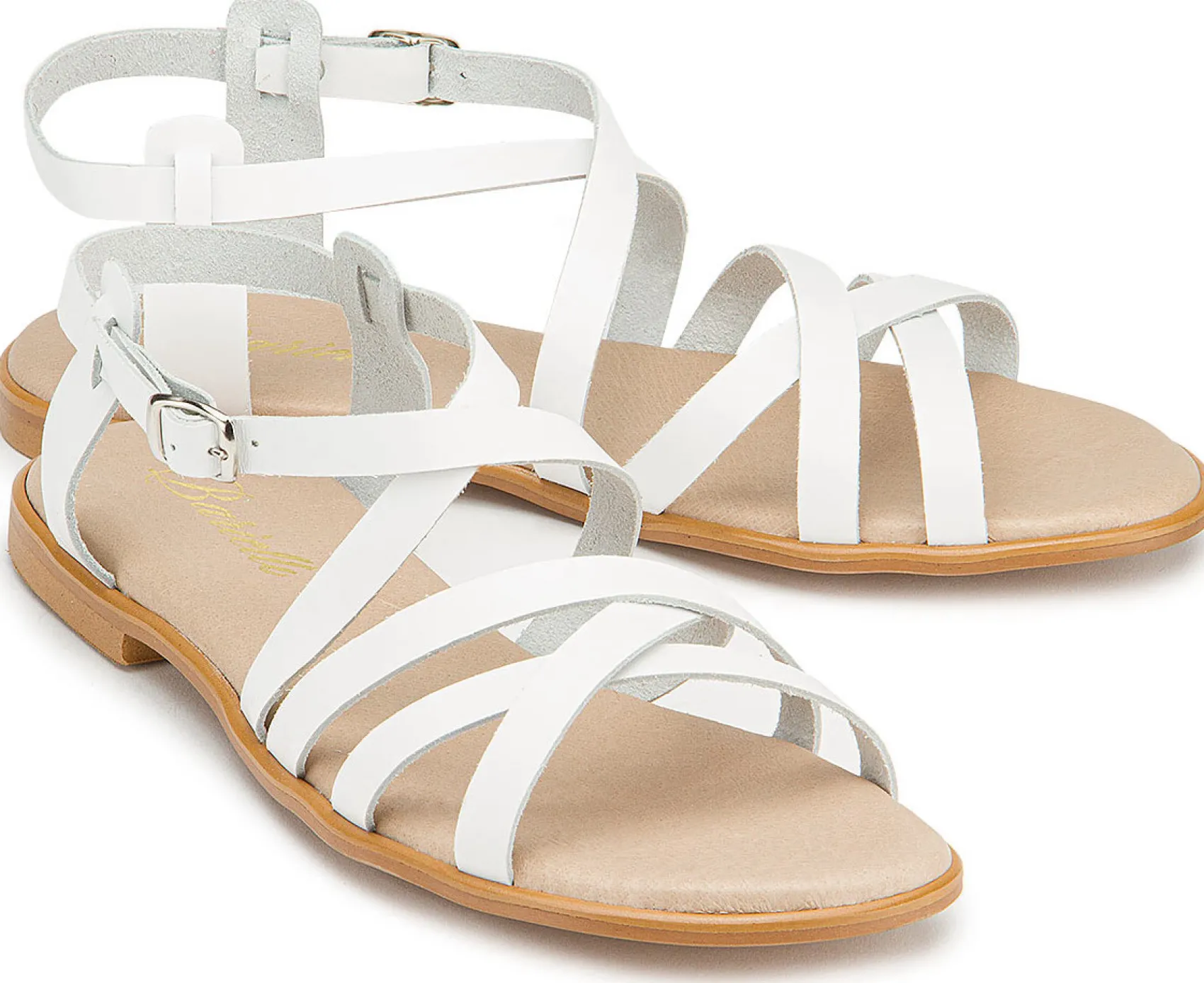 Sandalen|Horsch Schuhe Sandale in Übergrößen Weiß
