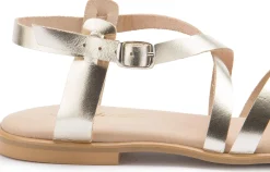 Sandalen|Horsch Schuhe Sandale in Übergrößen Gold