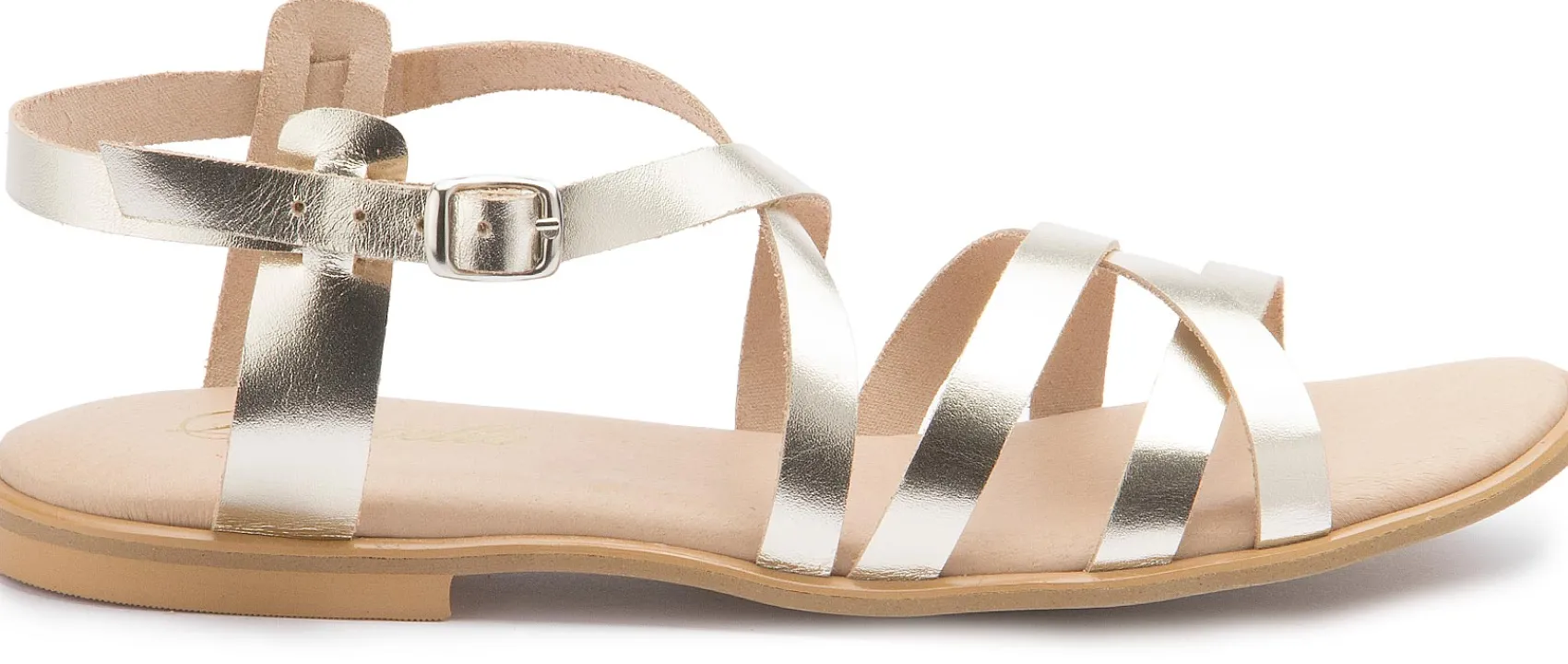 Sandalen|Horsch Schuhe Sandale in Übergrößen Gold