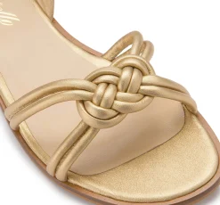 Sandalen|Horsch Schuhe Sandale in Übergrößen Gold